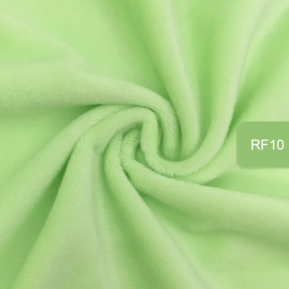 RF10 Zyfmptex 1 шт. Minky ткани для шитья ручной работы Домашний текстиль ткань для игрушек плюшевая ткань пэчворк сплошной цвет стиль 45*50 см - Цвет: RF10