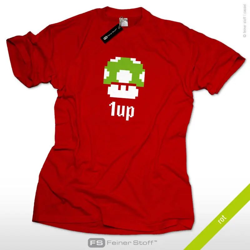 1-Up футболка для геймеров Super Extra Leben Mario Pilz Mushroom Retro Zelda Life 2019 Новая Мужская модная