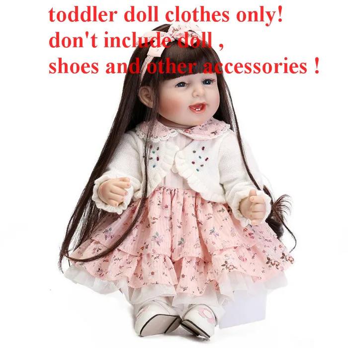 A275 clothes only Новинка 20-23 дюймов Кукла реборн одежда для npk кукла девочка одежда Кукла платье аксессуары DIY Детская кукла-реборн игрушки для детей - Цвет: A275 clothes only
