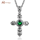 Женское ожерелье из серебра 925 пробы с кулоном в виде креста