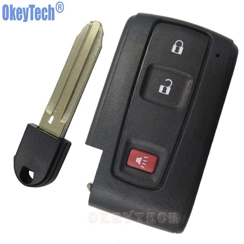 Сменный Чехол брелок OkeyTech для Toyota Prius 2004 2009 без ключа 2 + 1 3 кнопки ключа|button