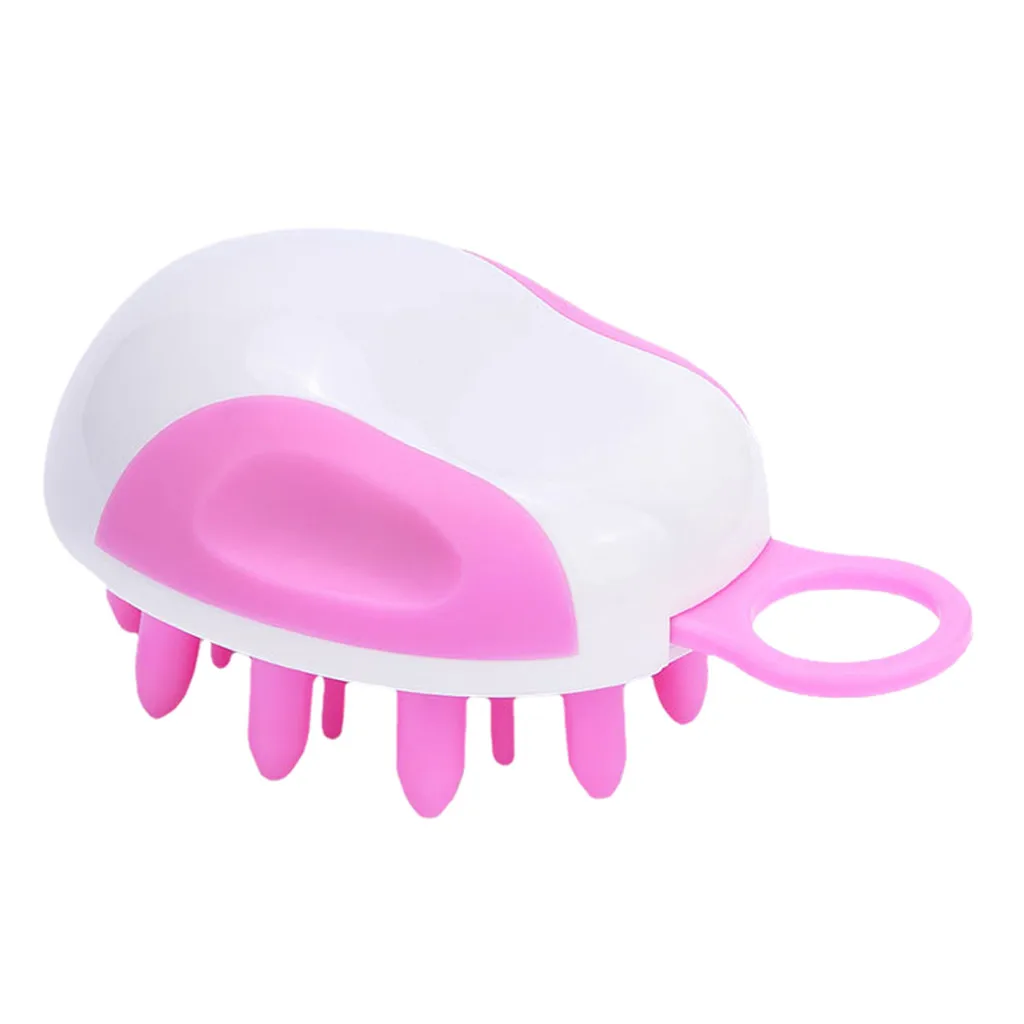 1 шт. силиконовый шампунь для чистки волос в ванной комнате широкий гребень мытья