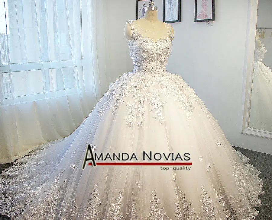 2019 Свадебное Платье Amanda Novias 100% реальное пышное свадебное платье принцессы
