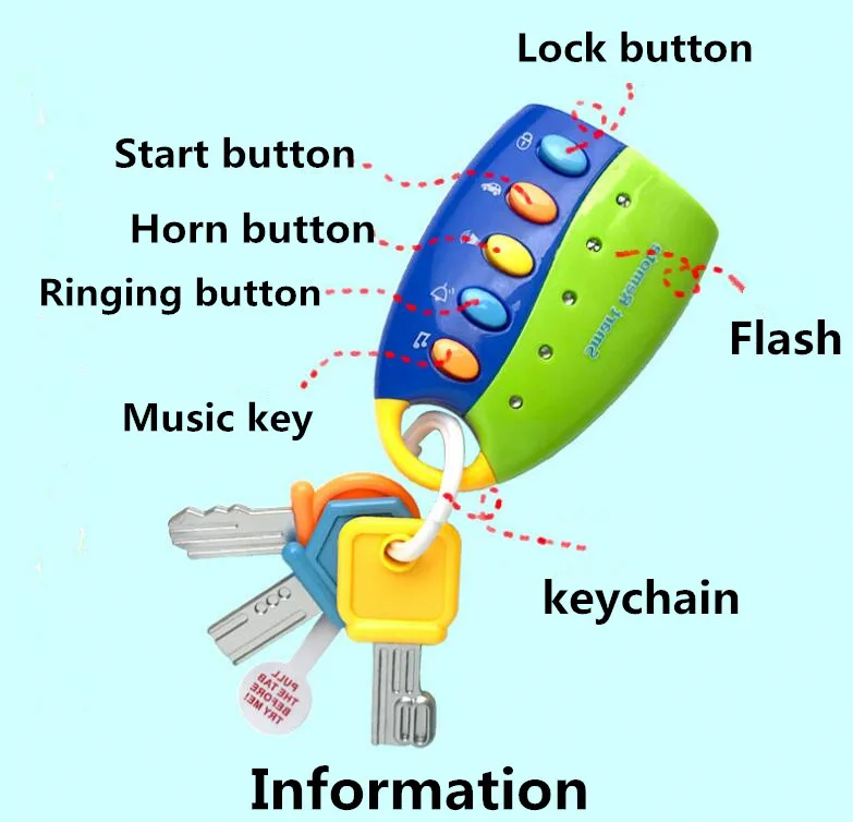 Детская игрушка музыкальный автомобиль ключ умный дистанционный голоса ролевые