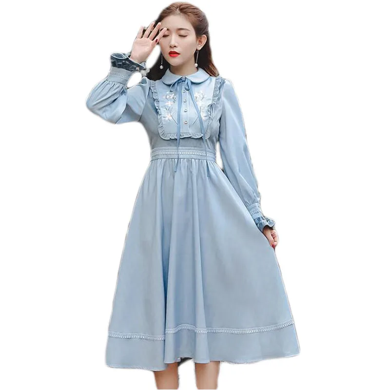 Высокое качество хит продаж Ретро стиль Осень-зима новинка Питер Пэн воротник