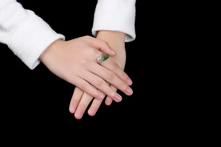 KJJEAXCMY boutique jewelryar Стерлинговое Серебро S925 пробы античное инкрустированное и Tian Biyu