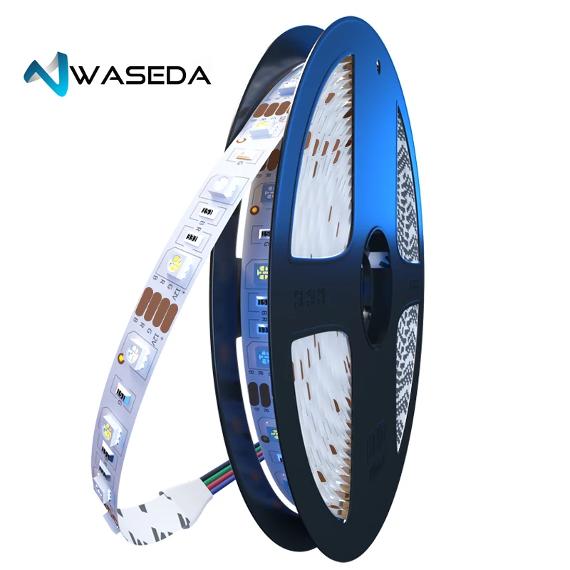 Водонепроницаемая светодиодная лента WASEDA SMD 5050 RGB 5 м 300 светодиодный DC 12 В RGBW RGBWW Fita