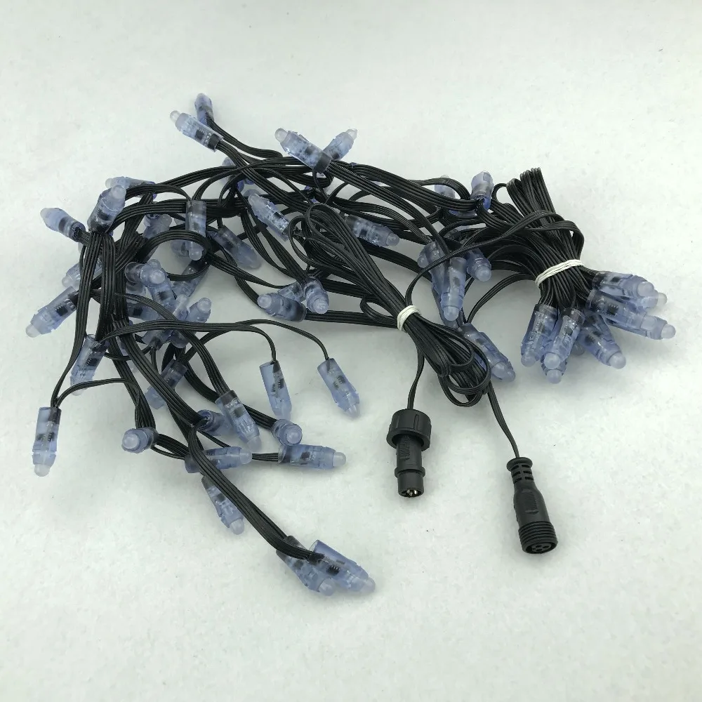 Адресуемые 7 узлов * 15 капель LE RGB полный цвет Icicles string DC12V WS2811 контролируется все