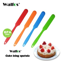 walfos silicone cake icing spatula bakeware pastry tool cake sugarcraft butter smoother scraper kitchen cooking accessories