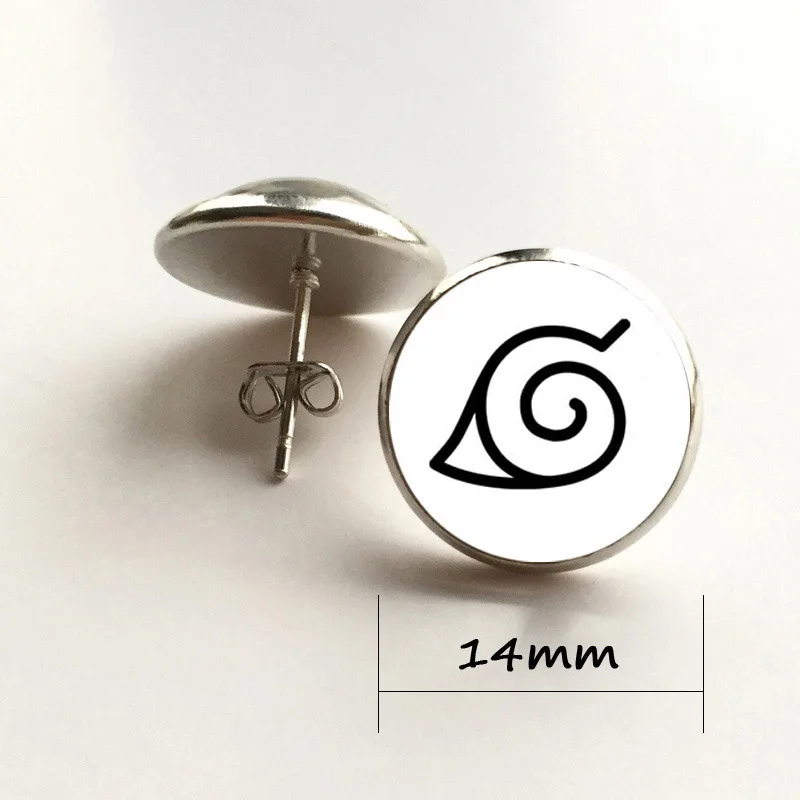 Наруто деревня листьев серьги птица стеклянные мультфильм|earrings cartoon|glass earringsearrings