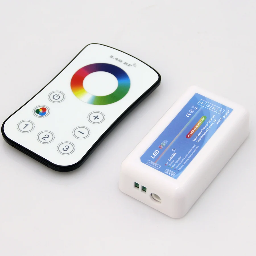 2 4G RF мини беспроводной пульт дистанционного управления 18A для 12В/24В RGB