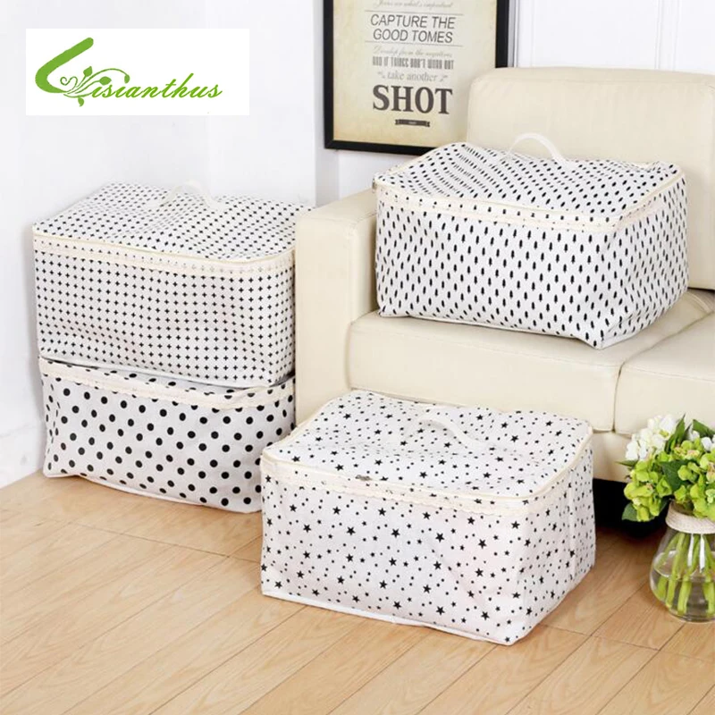 Большая водонепроницаемая Пылезащитная сумка из хлопка и льна|quilt storage bag|storage