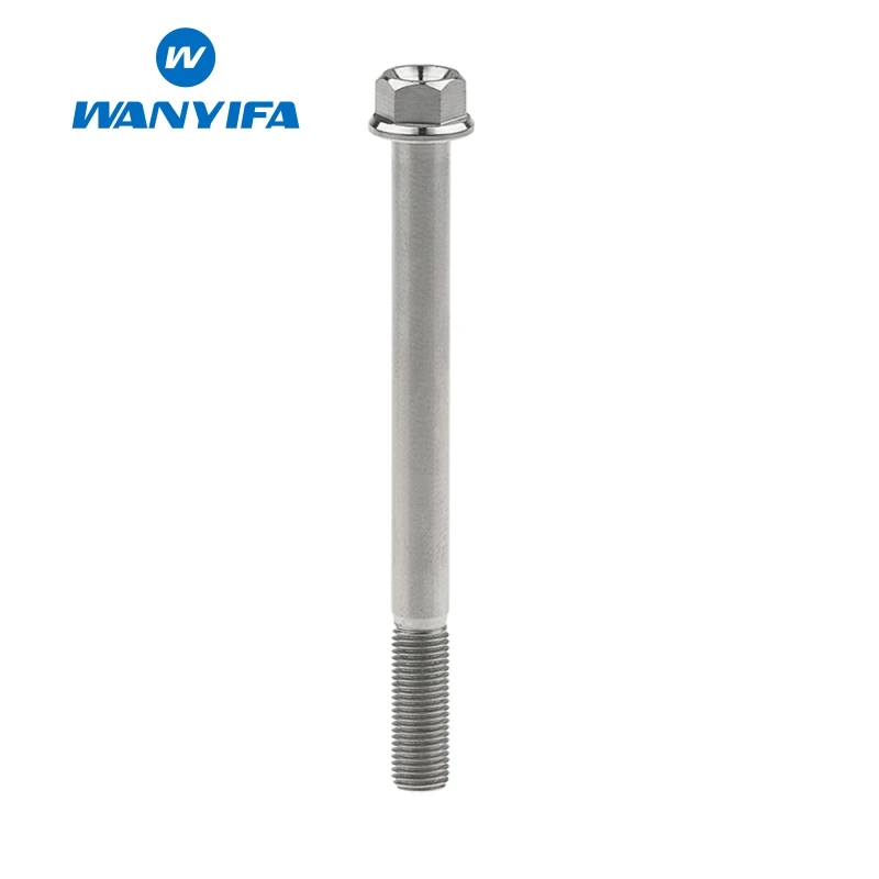 Wanyifa M6x10 15 20 25 30 35, 40 45 50 55 60 65 мм Ювелирные наборы с маленьким Фланец Головкой Винт С Титановым болтом для велосипедного тормоза велосипеда часть Титан - Цвет: M6x90