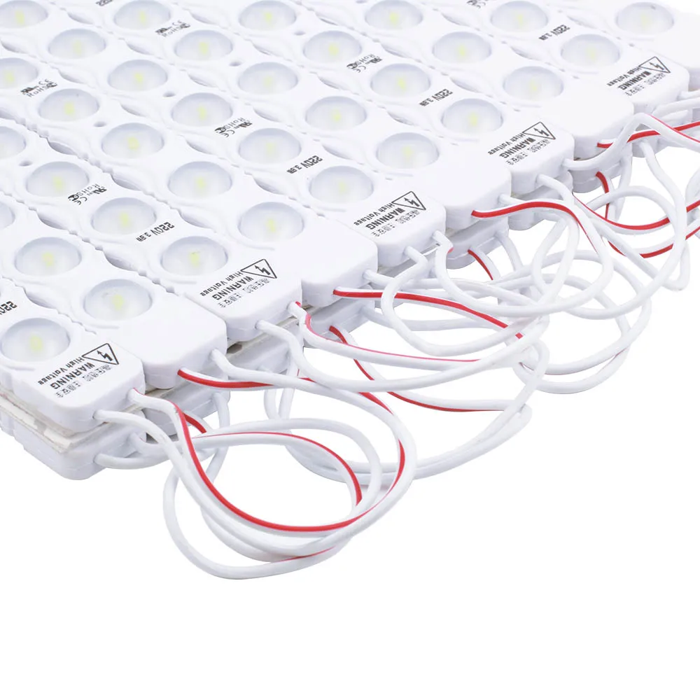 Светодиодный модуль SMD 220 2835 В 3 светодиода 6 светодиодов инъекционный объектив IP65