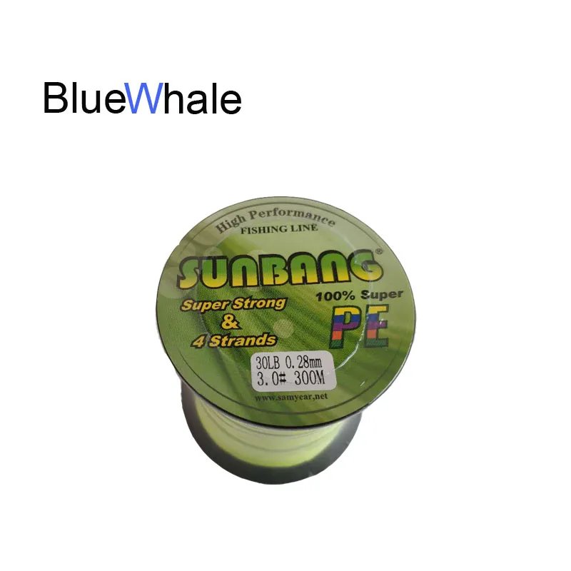 BlueWhale 300 м PE рыболовная леска 4 нити плетеная 8 60LB мультифиламент для ловли