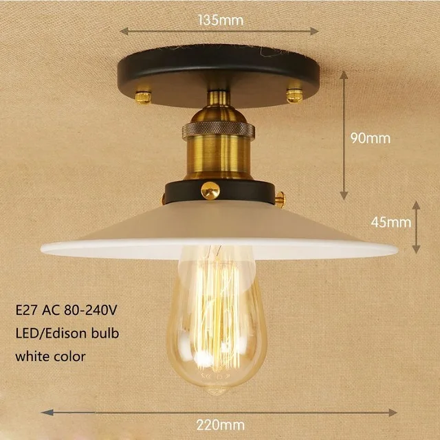 3 Лофт винтажные потолочные светильники Lamparas De Techo Lustre Luminaria Abajur комнатная потолочная лампа освещение Промышленное освещение для гостиной - Цвет корпуса: 3