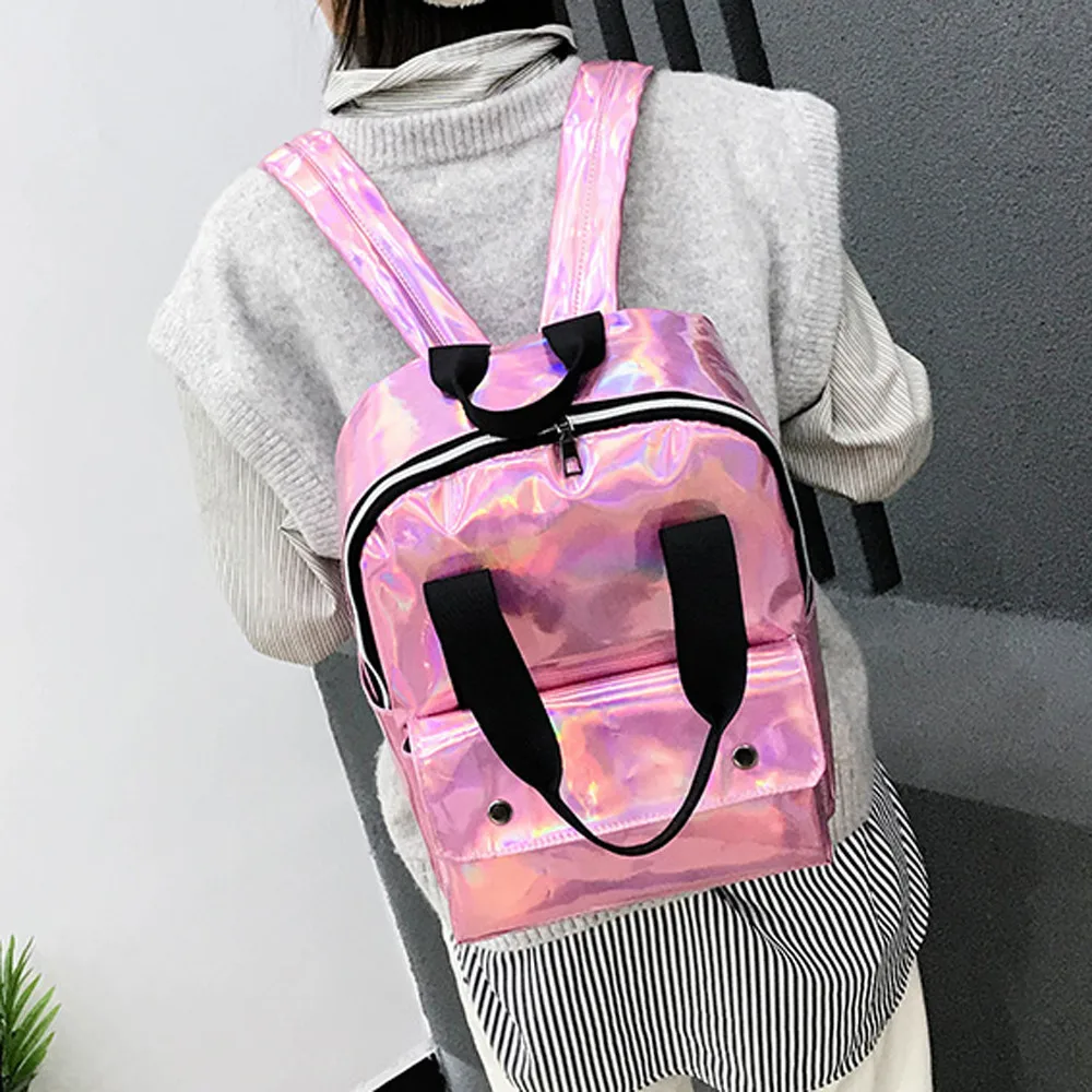 Модный рюкзак женский портфель для пары дорожная сумка походов однотонный