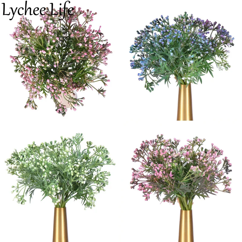 Личи 9 шт. искусственные бобы пластик имитация растительного орнамента цветок