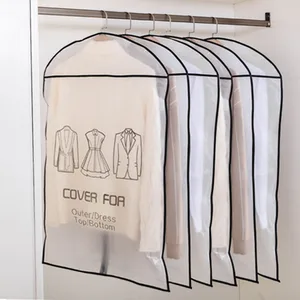 Прозрачный чехол для одежды, чехол на молнии для хранения одежды и одежды