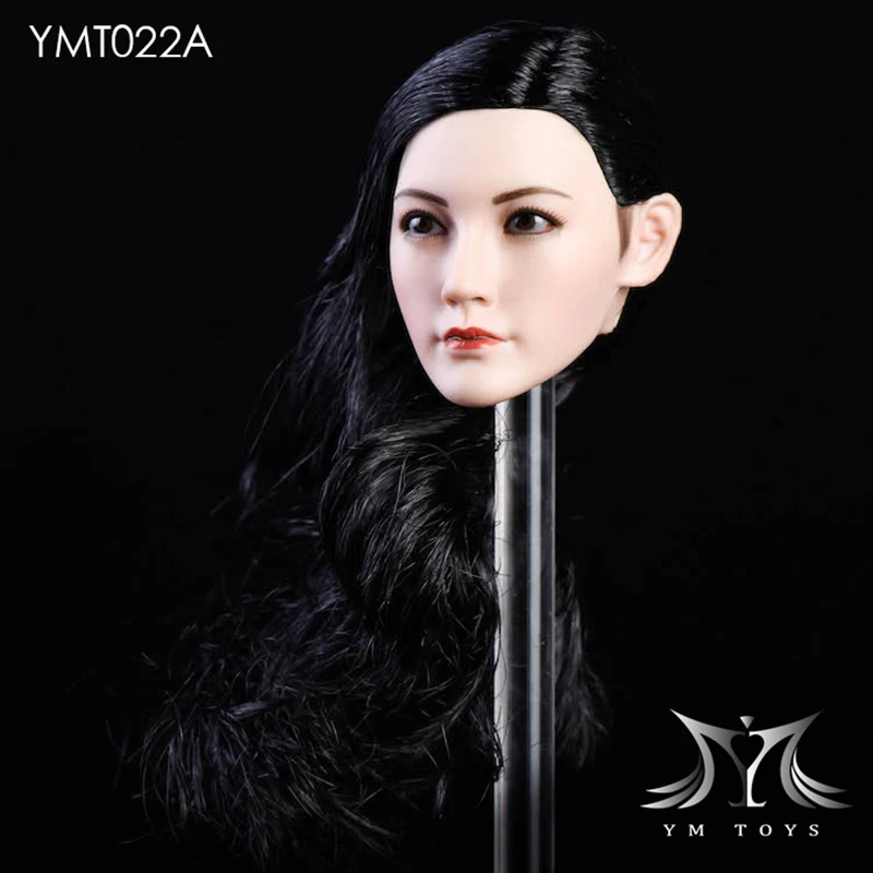 Масштаб 1:6 женская голова азиатская Красота Девушка YMTOYS YMT22 1/6 кукла резьба Вэй