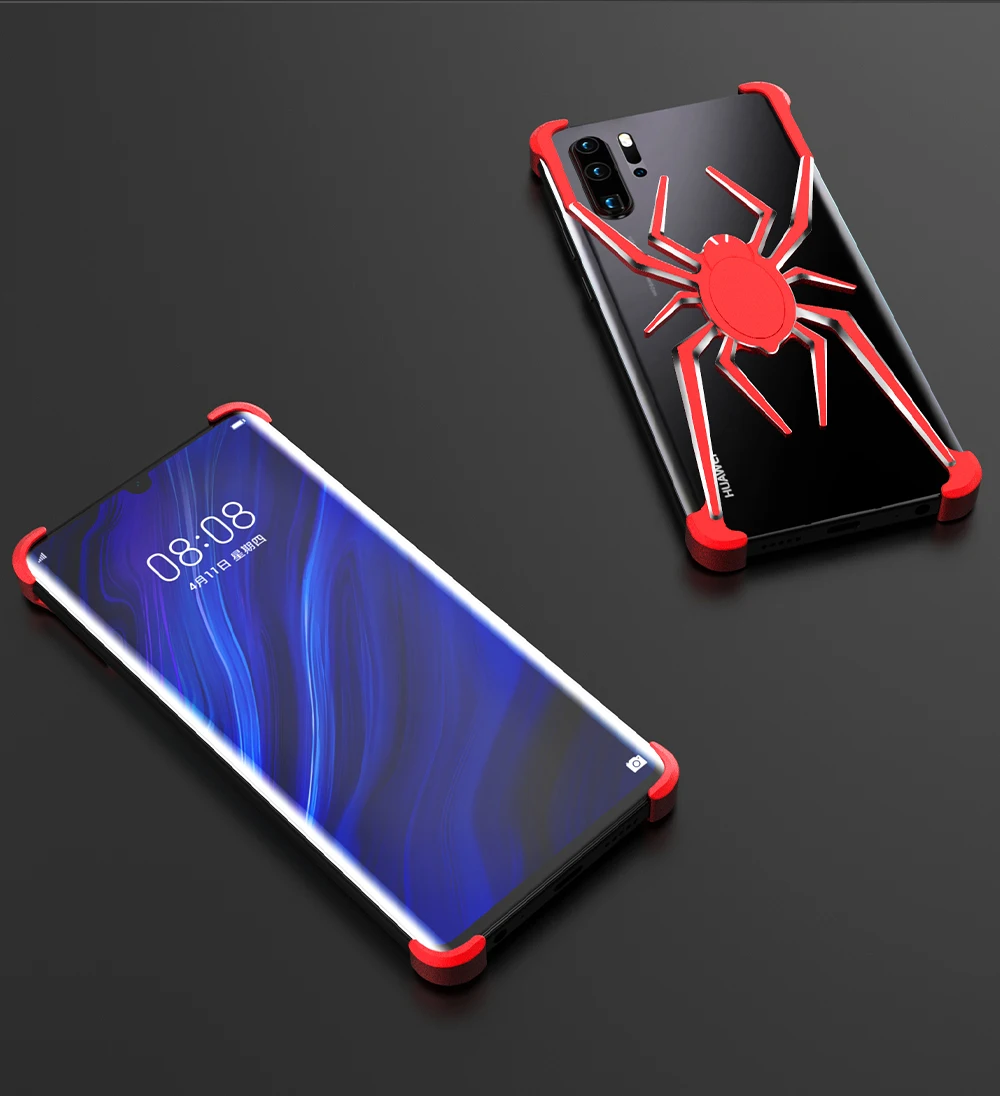 R-JUST Алюминиевый металлический чехол с пауком для huawei P30 Pro mate 20 Pro чехол-накладка Железный человек защитный чехол для телефона