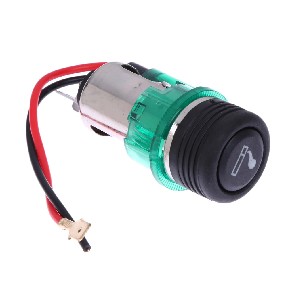 12V 120W мотоцикл автомобиль Лодка прикуриватель Мощность разъем из универсальный разъем прикуривателя Высокое качество Usb настенная розетка - Название цвета: Зеленый