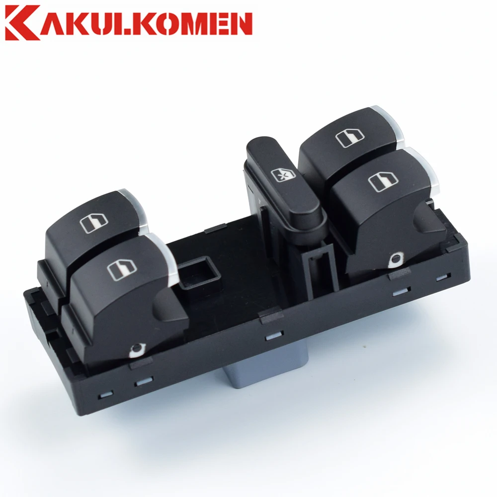 5K4959857 5ND959857 хромированная кнопка включения стеклоподъемника для VW Golf MK5 MK6 Passat B6 B7 Jetta III Amarok Touran GTI