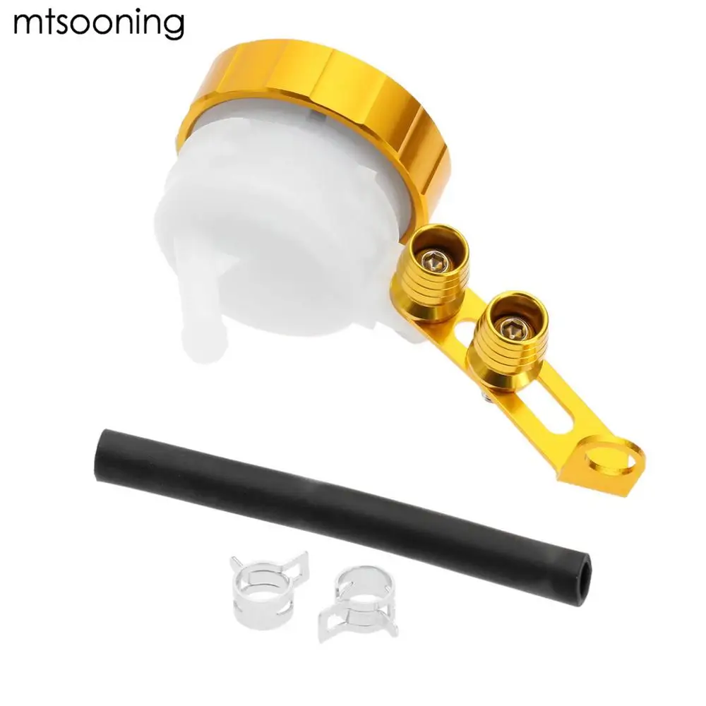gold Mtsooning с ЧПУ мотоцикла Тормозная жидкость резервуар сцепления бак масло Жидкости чашки для Aprilia Ducati Honda Kawasaki Suzuki Triumph Yamaha - Цвет: gold