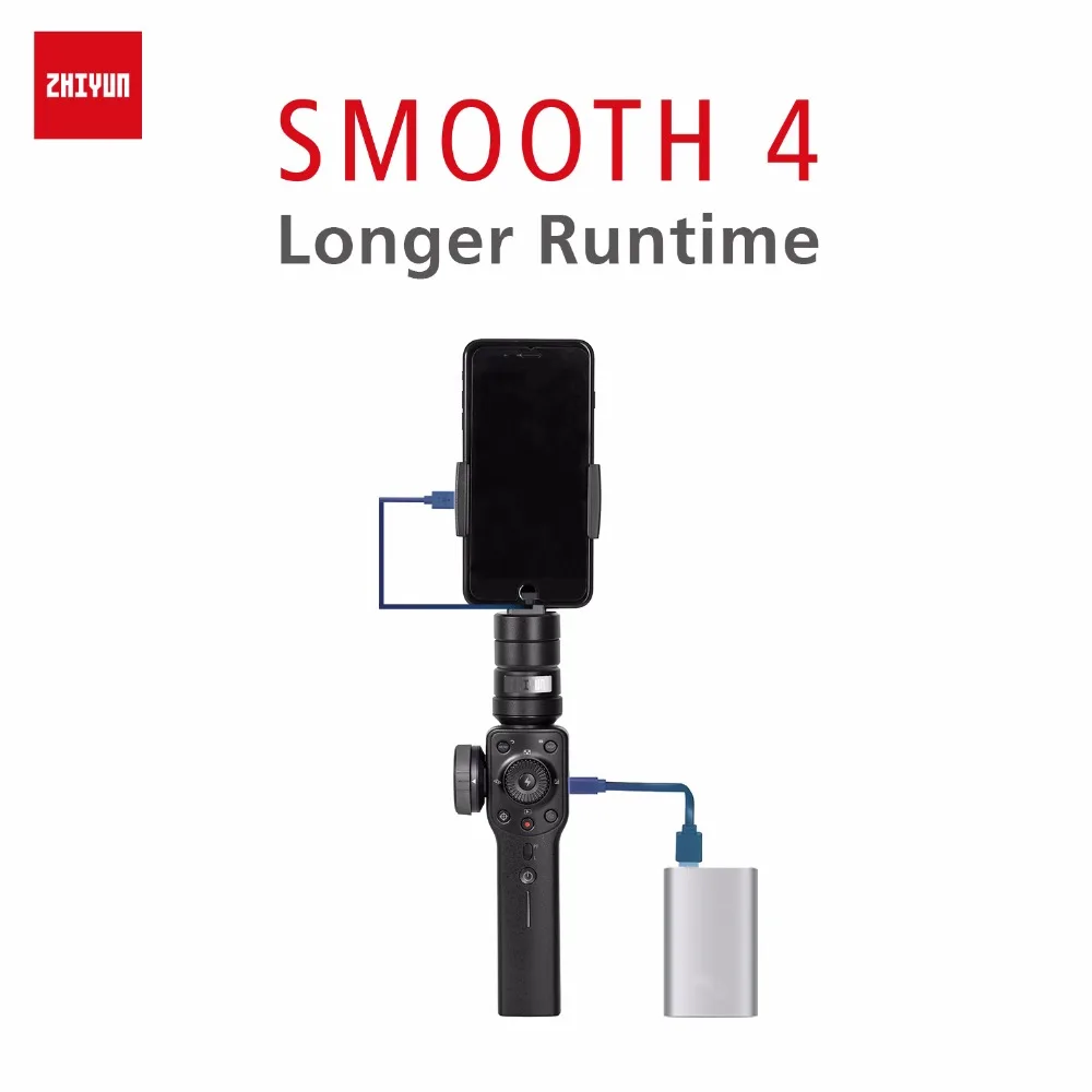 Стабилизатор ZHIYUN Smooth 4 для смартфона 3-осевой Ручной IPhone X XS Samsung стабилизатор |