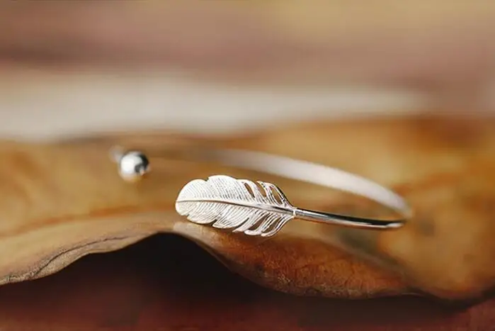 Новый модный браслет SMJEL серебряного цвета с перьями браслеты манжеты женские