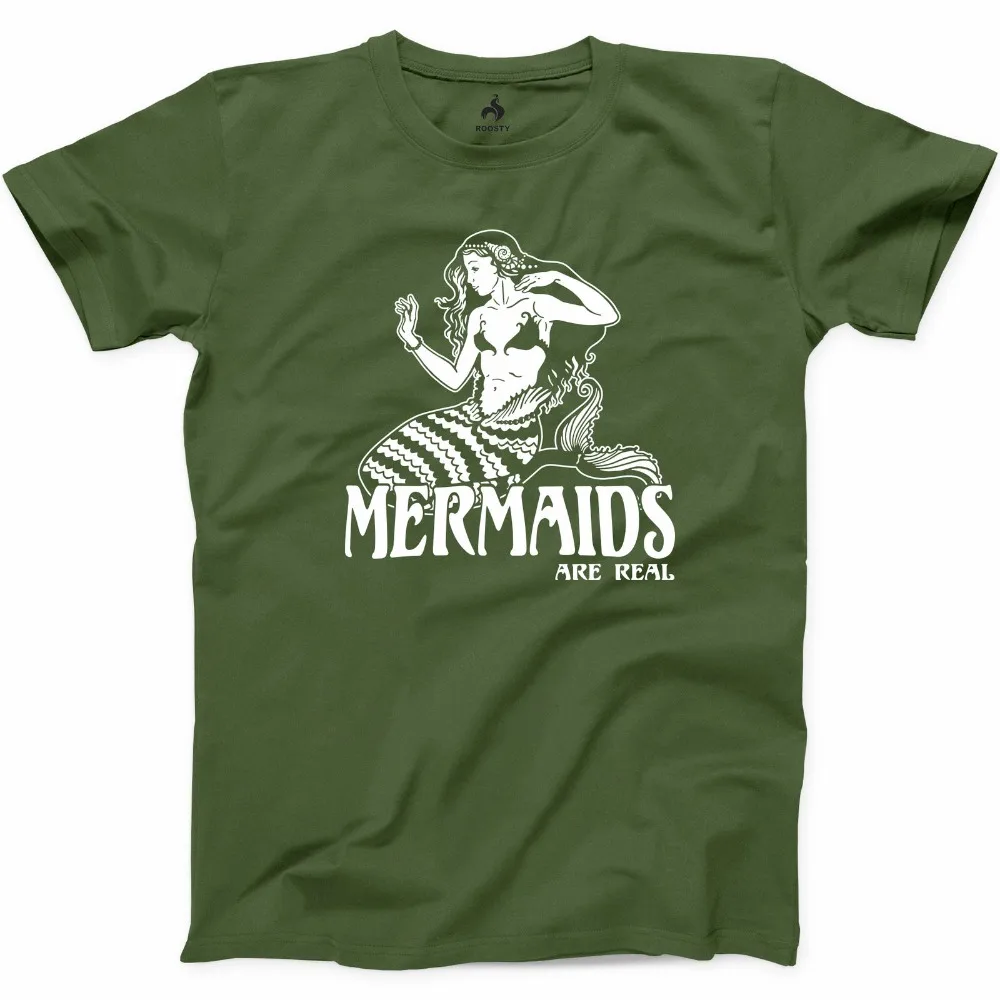 Футболка Mermaids Are Real веселая девушка для влюбленных в море песке солнце графика
