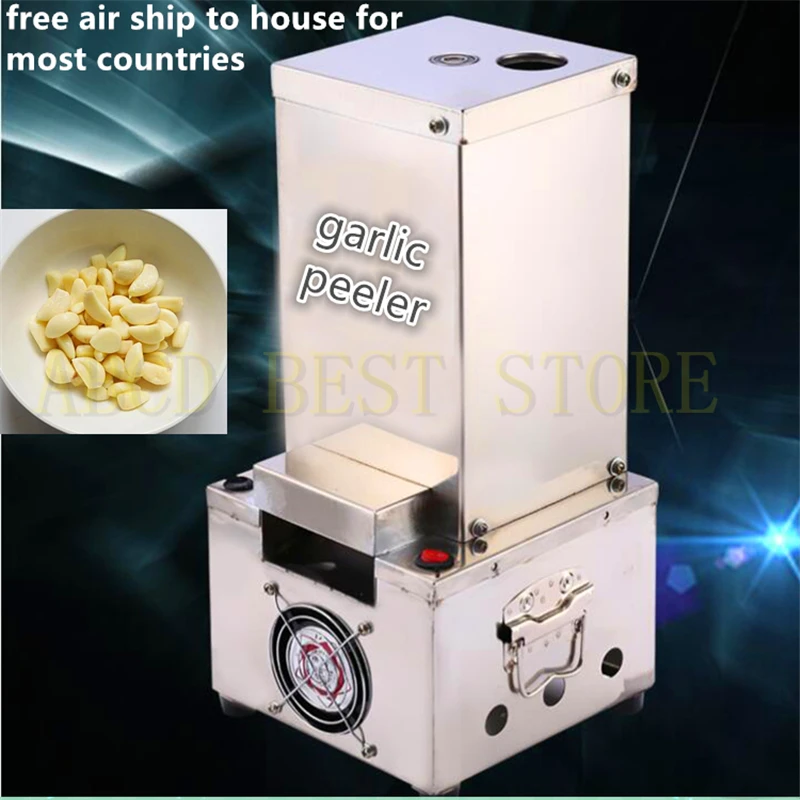 

free air ship New Stainless steel dry Garlic Peeling Machine, Electric automatic garlic skin removing,Hotel Use Garlic Peeler