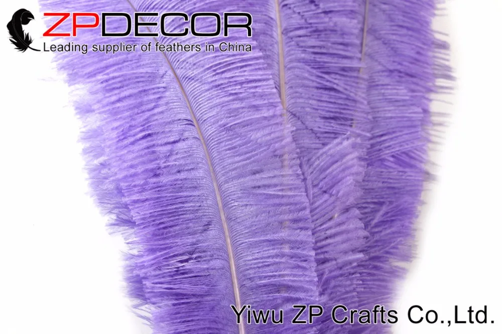 ZPDECOR-plumas de avestruz lavanda para sombreros, artesan&iacute;a, disfraz, boda, 55-60CM(22-24 pulgadas), Nandu, env&iacute;o gratis, 50 unids/lote-3