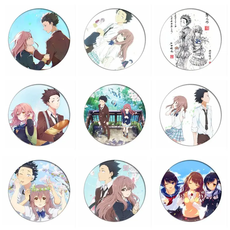 

1 шт. брошь Koe No Katachi значок косплея ishida shouya булавки Shouko Nishimiya коллекция значков для рюкзаков одежды