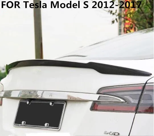 Углеродное волокно Кра заднее крыло багажник выступ Спойлеры подходит для Tesla