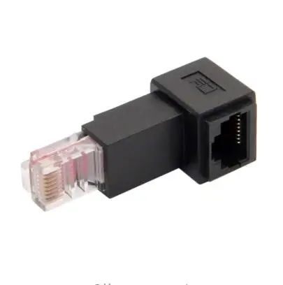 Под углом 90 градусов 8P8C FTP STP UTP Cat 5e мужского и женского пола Lan Ethernet Сетевой