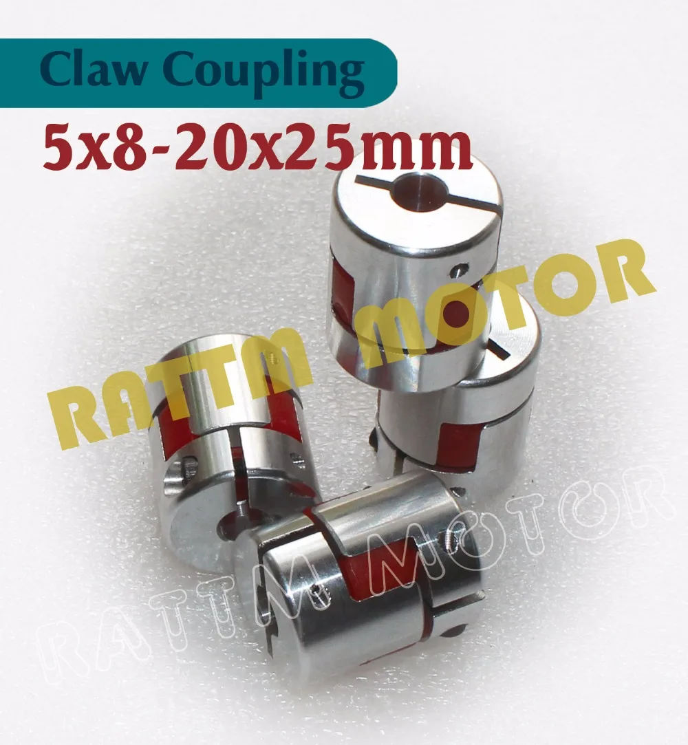 4 шт. 5*8 20*25 мм CNC Гибкая Губка Паук Слива от 5 до 8 Муфта вала 5x8 D20L25|shaft coupler|5mm to 8mm8mm