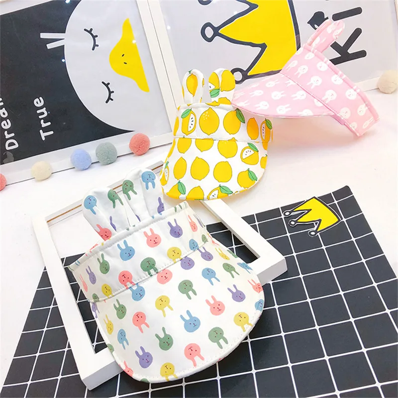 Летняя детская шапка с рисунком милый Пустой Топ Корейская Повседневная