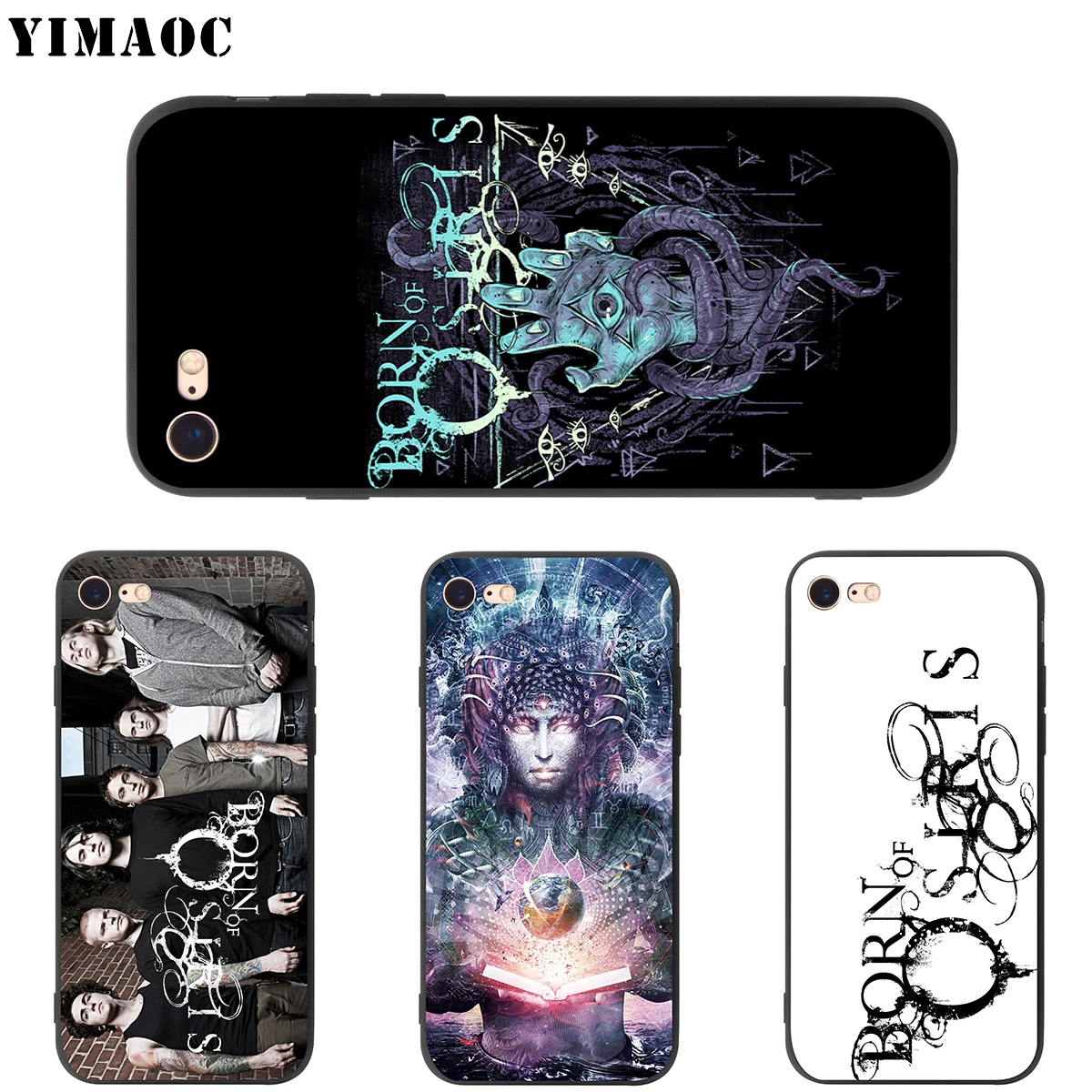 Мягкий чехол YIMAOC Born of Osiris для Apple iPhone SE 2020 5 детской модели 6 6s 7 8 Plus XR X Xs 11 12 Pro Max mini |