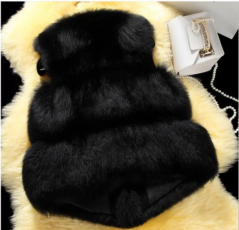 Меховой жилет брендовые новые женские короткие жилеты из искусственного меха