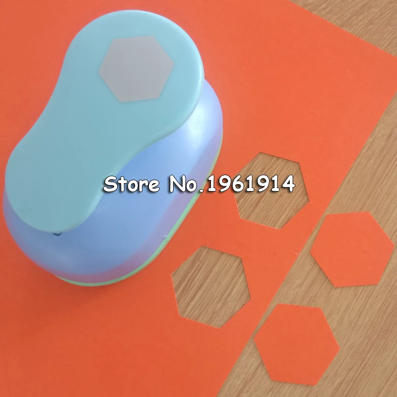 33mm hexagon punch diy craft hole puncher for scrapbooking punches eva maker Kids scrapbook paper cutter Embossing sharper | Дом и сад