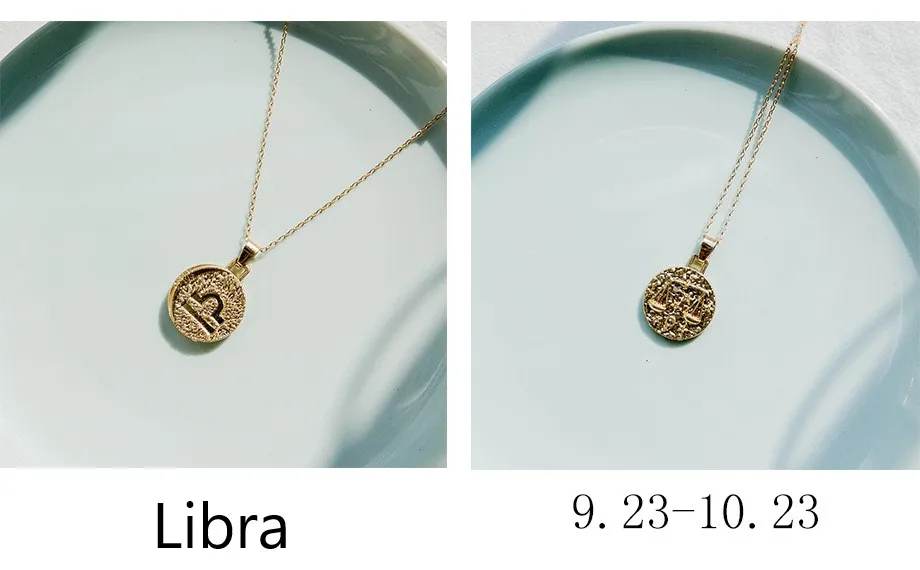 1 шт. Знак зодиака ожерелье 12 Созвездие ожерелье s Небесный Keepsake ювелирные изделия Дева Телец Leo Близнецы Bijoux Femme Мода