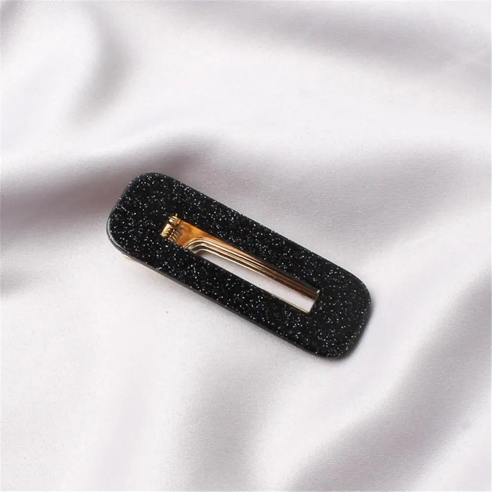 Style H M MISM INS Новые девушки полые капли Акриловые зажимы для волос Головные уборы блестящие оловянные фольга шпильки с блестками аксессуары для волос для женщин - Цвет: Style H