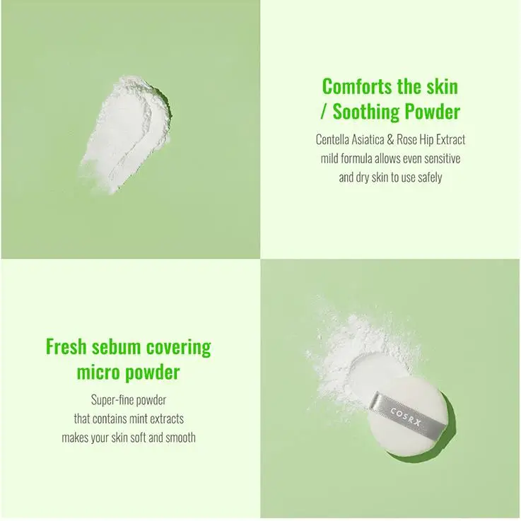 COSRX Sebum Centella минеральная пудра 5 г рассыпчатая Макияж кожного жира контроль