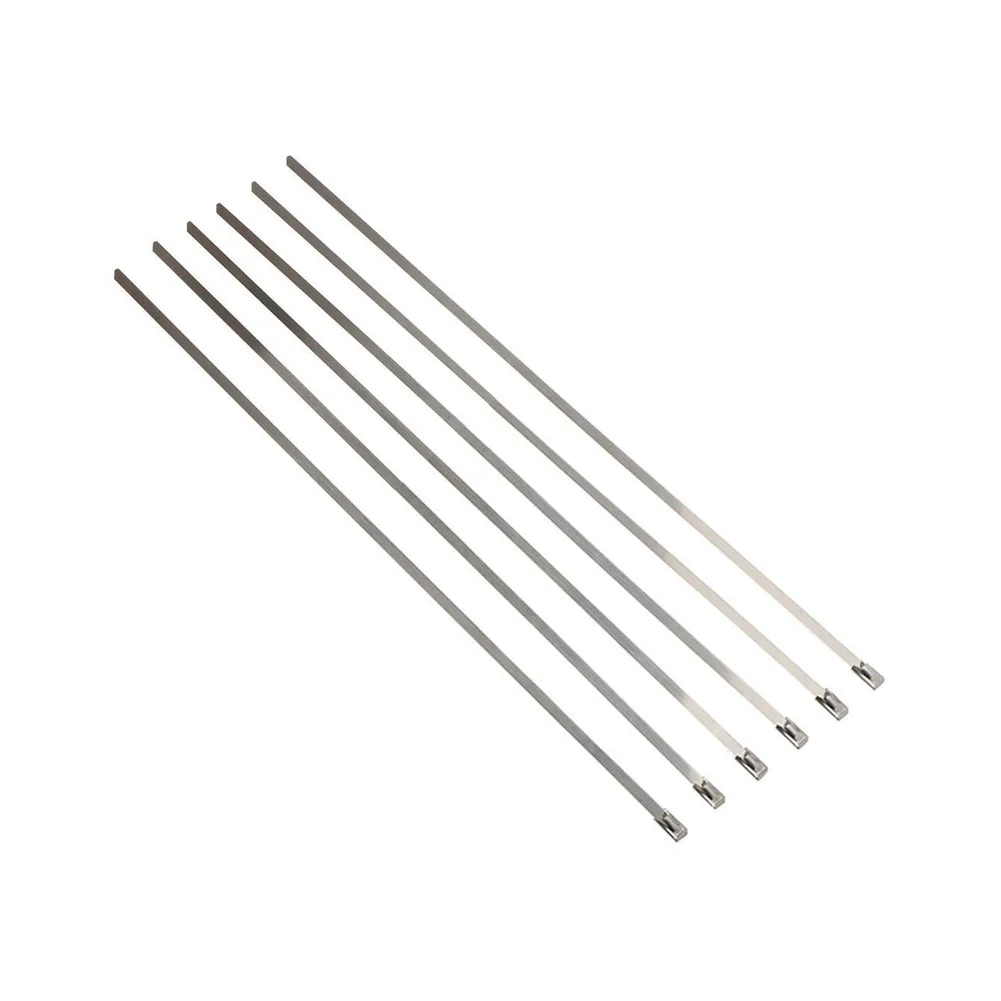 100 шт./пакет многоцелевой молнии из нержавеющей стали самоблокирующиеся