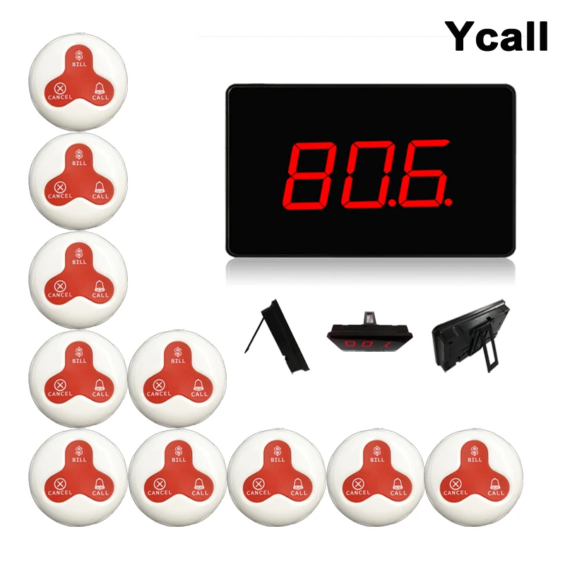 Ycall 433 92 МГц пейджер для ресторана Беспроводная система вызова|call customer service|call