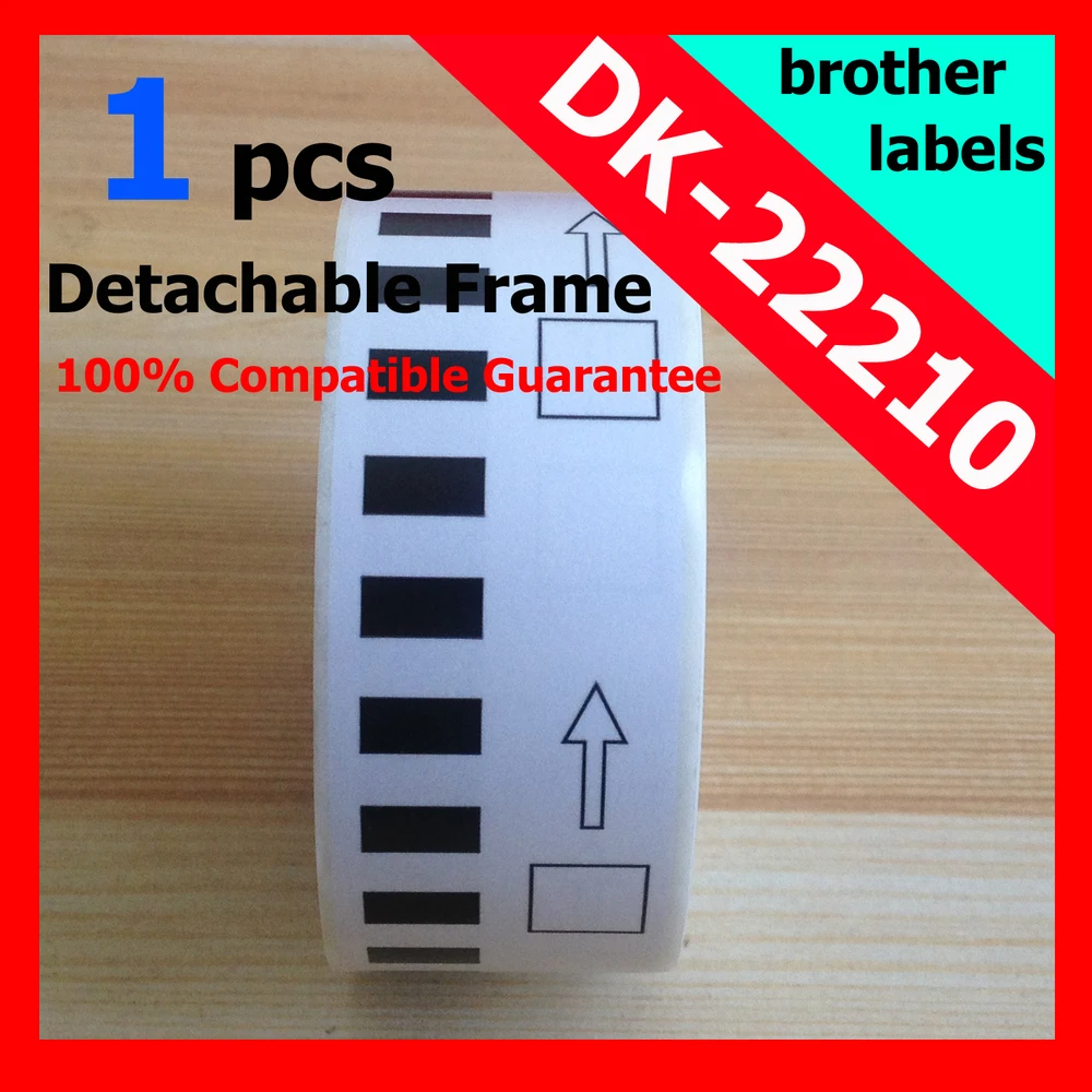 5 Рулонов Брат DK-22210 Этикетка Совместимость Etiketten 29 мм * 30.48 М Непрерывная для QL570 QL700