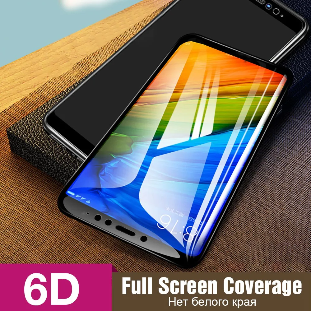 Закаленное стекло TOMKAS для Xiaomi Redmi 6 Защитная пленка экрана 6D Защитное Note 5 Pro Mi A1 6X