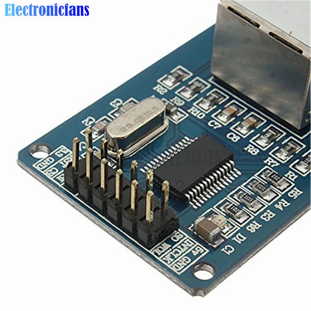 10 Шт. SPI ENC28J60 Ethernet LAN Сетевой Модуль Для Arduino 51 AVR PIC STM32 LPC С 25 МГц Кристалл Интерфейс