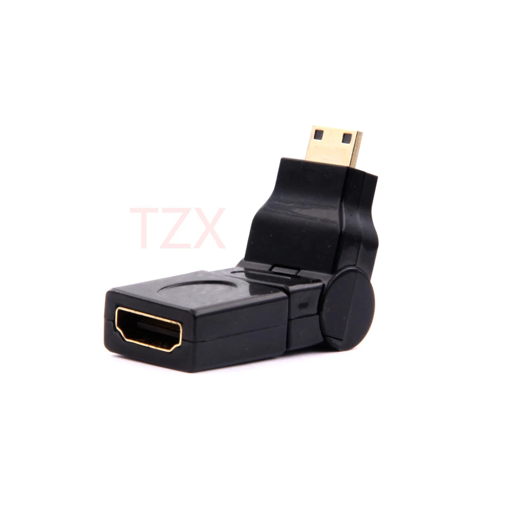 5 шт./лот переходник для кабеля HDMI 180 градусов 360 Mini Тип C A мама|mini hdmi|to hdmihdmi male |